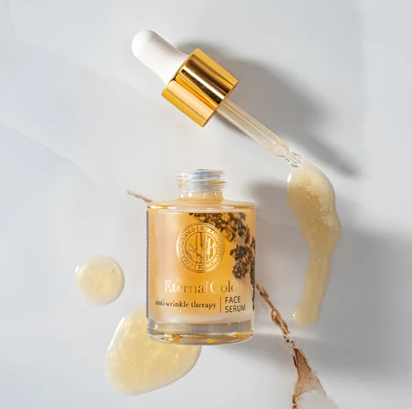 ORGANIQUE ETERNAL GOLD ANTIWRINKLE THERAPY FACE SERUM - Image 1