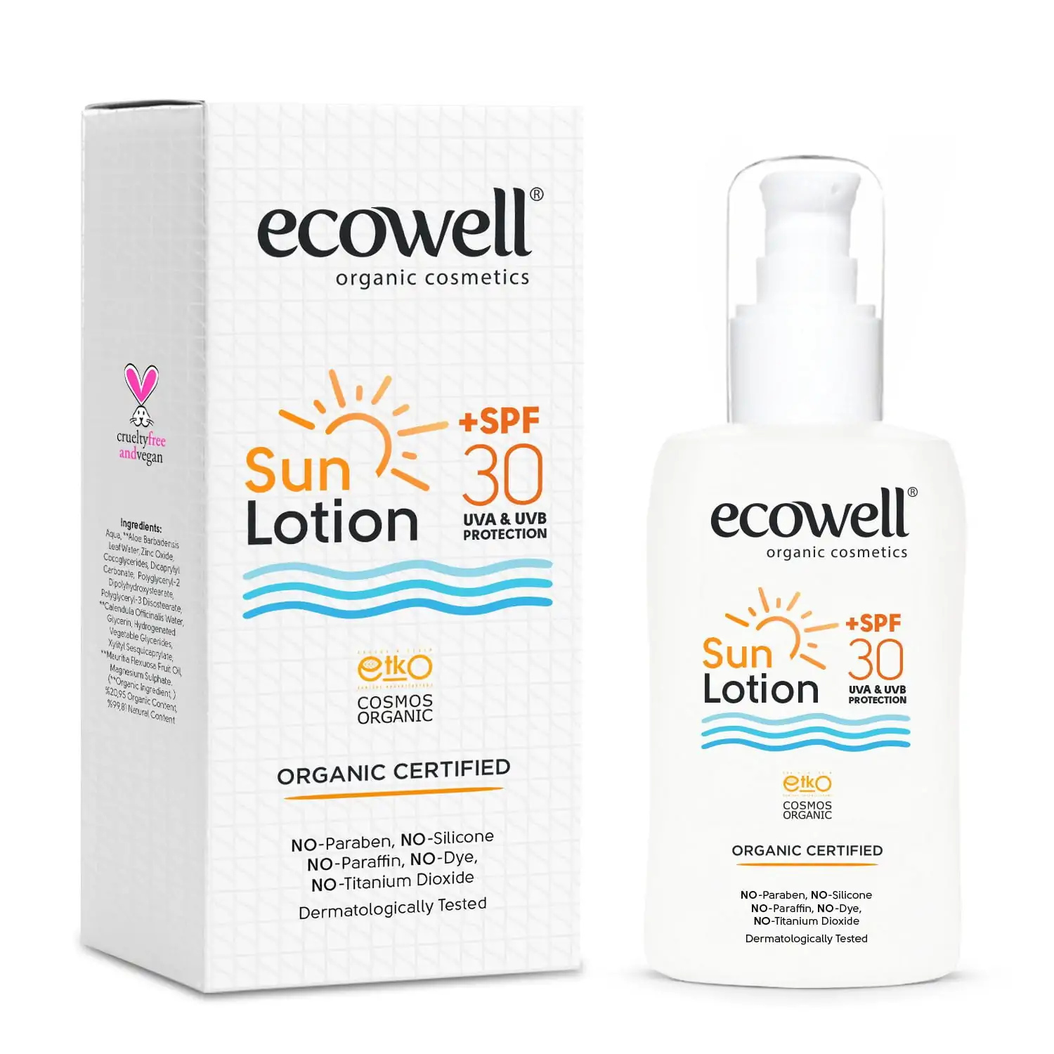 Ecowell Organic Sun Lotion 30 SPF (150 ml)